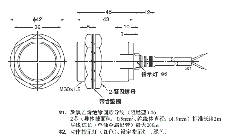 E2EQ 外形尺寸 6 E2EQ-X15X1_Dim