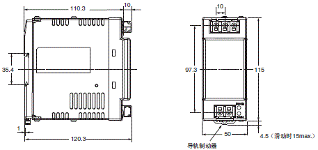 S8VS 外形尺寸 12 S8VS-09024-F_Dim