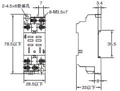 P2RFZ / P2RF, P2R, P7TF, PYFZ / PYF, PTFZ / PTF, PYD, PT, P7LF, PF, P2CF, PFA, P3G / P3GA, PL 外形尺寸 60 