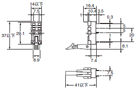 P2RFZ / P2RF, P2R, P7TF, PYFZ / PYF, PTFZ / PTF, PYD, PT, P7LF, PF, P2CF, PFA, P3G / P3GA, PL 外形尺寸 11 