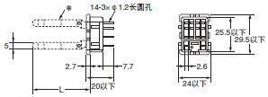 P2RFZ / P2RF, P2R, P7TF, PYFZ / PYF, PTFZ / PTF, PYD, PT, P7LF, PF, P2CF, PFA, P3G / P3GA, PL 外形尺寸 51 