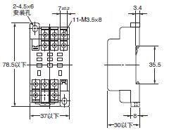 P2RFZ / P2RF, P2R, P7TF, PYFZ / PYF, PTFZ / PTF, PYD, PT, P7LF, PF, P2CF, PFA, P3G / P3GA, PL 外形尺寸 61 