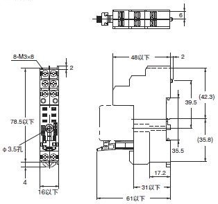 P2RFZ / P2RF, P2R, P7TF, PYFZ / PYF, PTFZ / PTF, PYD, PT, P7LF, PF, P2CF, PFA, P3G / P3GA, PL 外形尺寸 5 