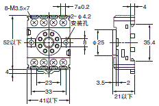 P2RFZ / P2RF, P2R, P7TF, PYFZ / PYF, PTFZ / PTF, PYD, PT, P7LF, PF, P2CF, PFA, P3G / P3GA, PL 外形尺寸 83 