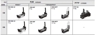 P2RFZ / P2RF, P2R, P7TF, PYFZ / PYF, PTFZ / PTF, PYD, PT, P7LF, PF, P2CF, PFA, P3G / P3GA, PL 种类 5 