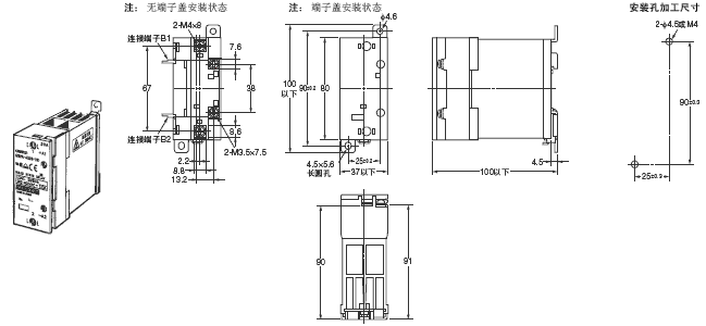 G3PA 外形尺寸 9 G3PA-420B-VD_Dim