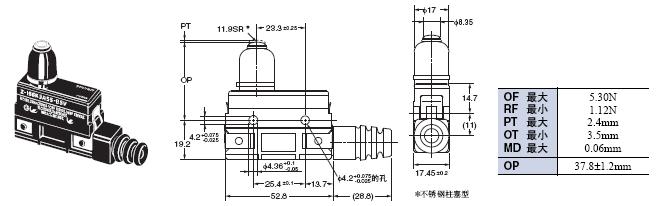 Z 外形尺寸 104 Z-15GK3A55-B5V_Dim