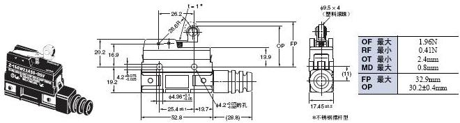 Z 外形尺寸 116 Z-15GW22A55-B5V_Dim