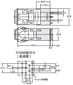 A3P 外形尺寸 32 A3PJ-4102_Dim