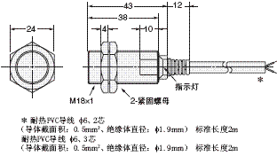 E2EH 外形尺寸 6 E2EH-X7□□