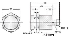 E2EH 外形尺寸 9 E2EH-X12□□-M1□