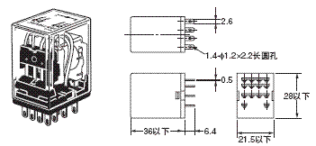 MY 外形尺寸 7 Socket for MY_Dim1