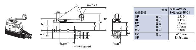 SHL 外形尺寸 18 SHL-W2155_Dim