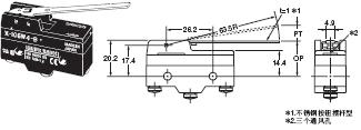 X 外形尺寸 40 X-10GW4-B_Dim