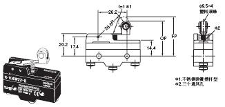 X 外形尺寸 42 X-10GW22-B_Dim