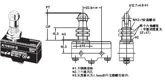 X 外形尺寸 24 X-10GQ22-B_Dim